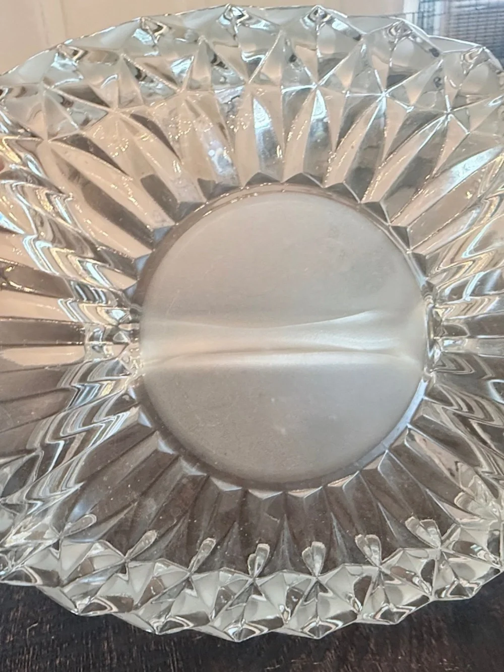 Glass serving dish